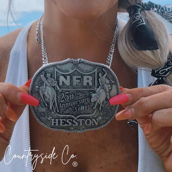 NFR Authentic Vintage Buckle Necklace and other Purchase Wholesale belt buckle initial necklace. Free Returns & Net 60 Terms on Faire trending on Faire.