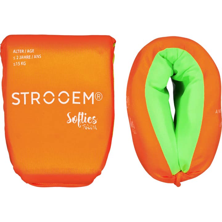 Softies Foam Swim Armbands 0-2 Years Orange-Lime for wholesale by Strooem