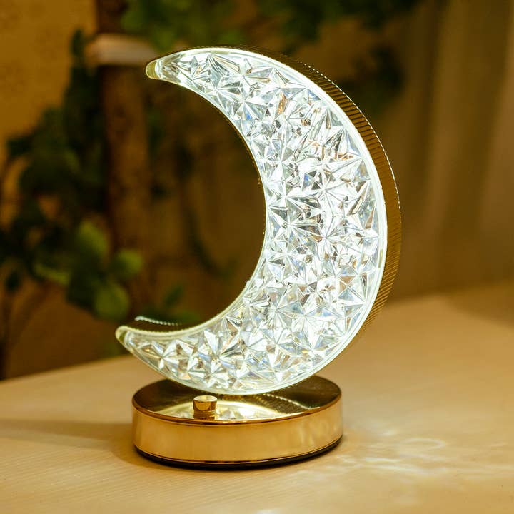 Natt-LED-stämningsljus med måndesign - detaljhandelspaket för wholesale av LAX Gadgets