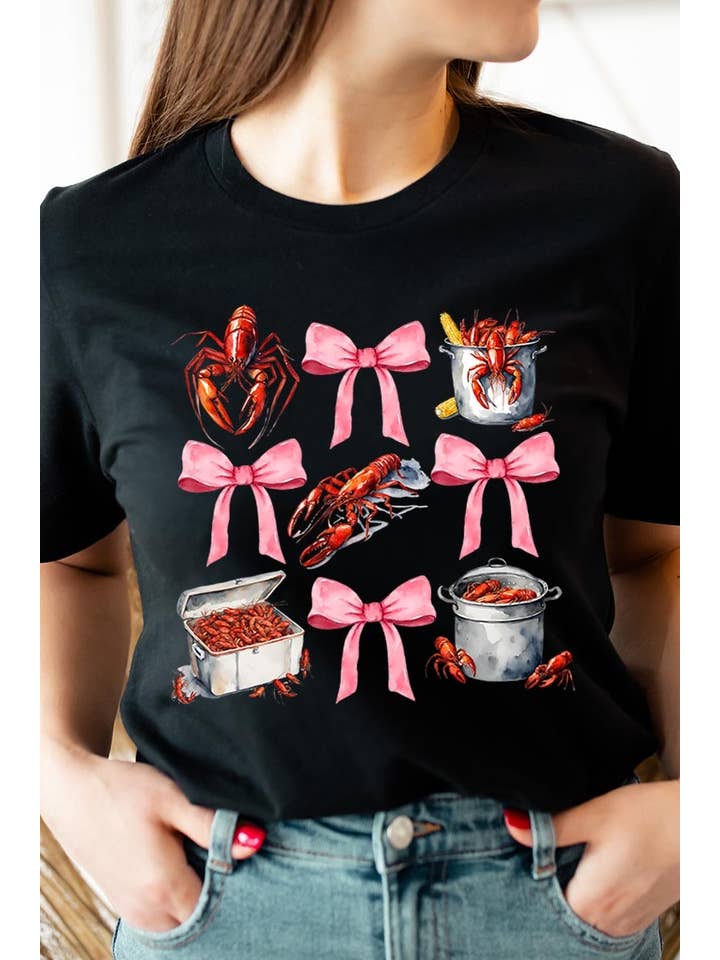 COLORBEAR - Wholesale T-Shirt (Graphic) - Women's - Crawfish Coquette Graphic Tee