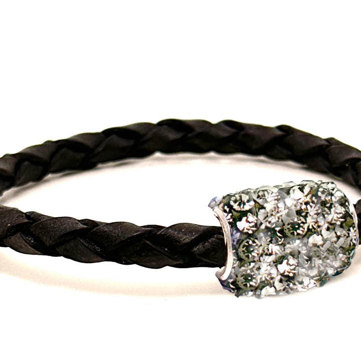 Bigli21 - Wholesale Choker/Collar - Woven Choker with Magnetic Closure and Crystals