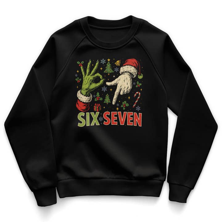 Kerstmis Zes Zeven Teken Kinderen Sweatshirt voor wholesale door Hybris Production AB