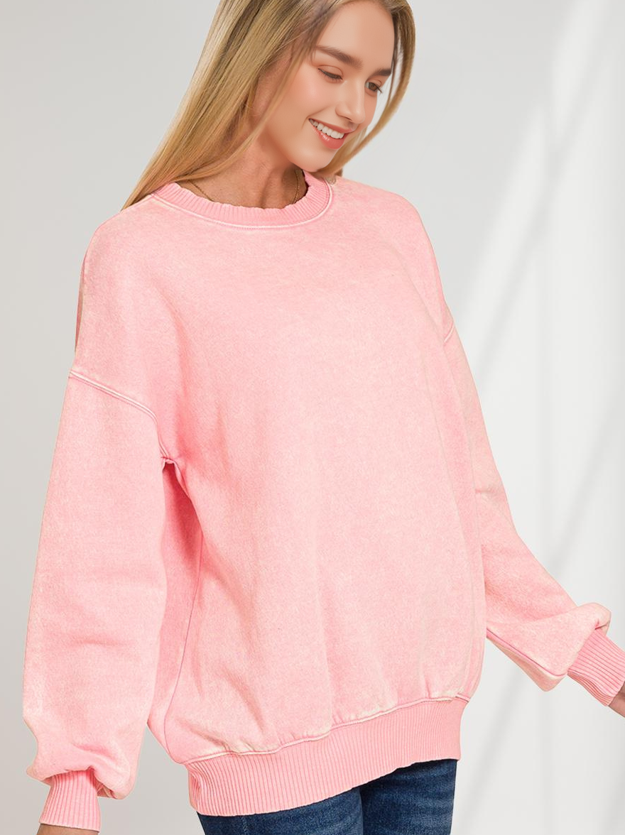 42POPS – Sweatshirt - Mulher por atacado – ',.._ Sweatshirt de Lã Polar Snow Wash97