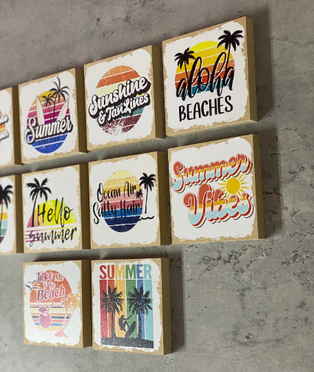 Teele and Co. - Wholesale Desk/Tabletop Sign - Retro Summer Mini Decor5