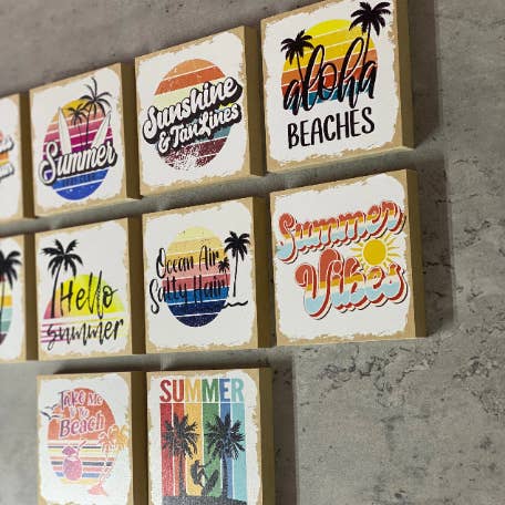 Teele and Co. - Wholesale Desk/Tabletop Sign - Retro Summer Mini Decor5