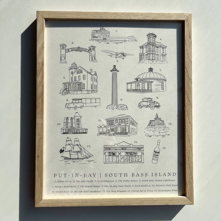 Made By Victoria Laine - Wholesale Art Print - Put-in-Bay Landmark Print4