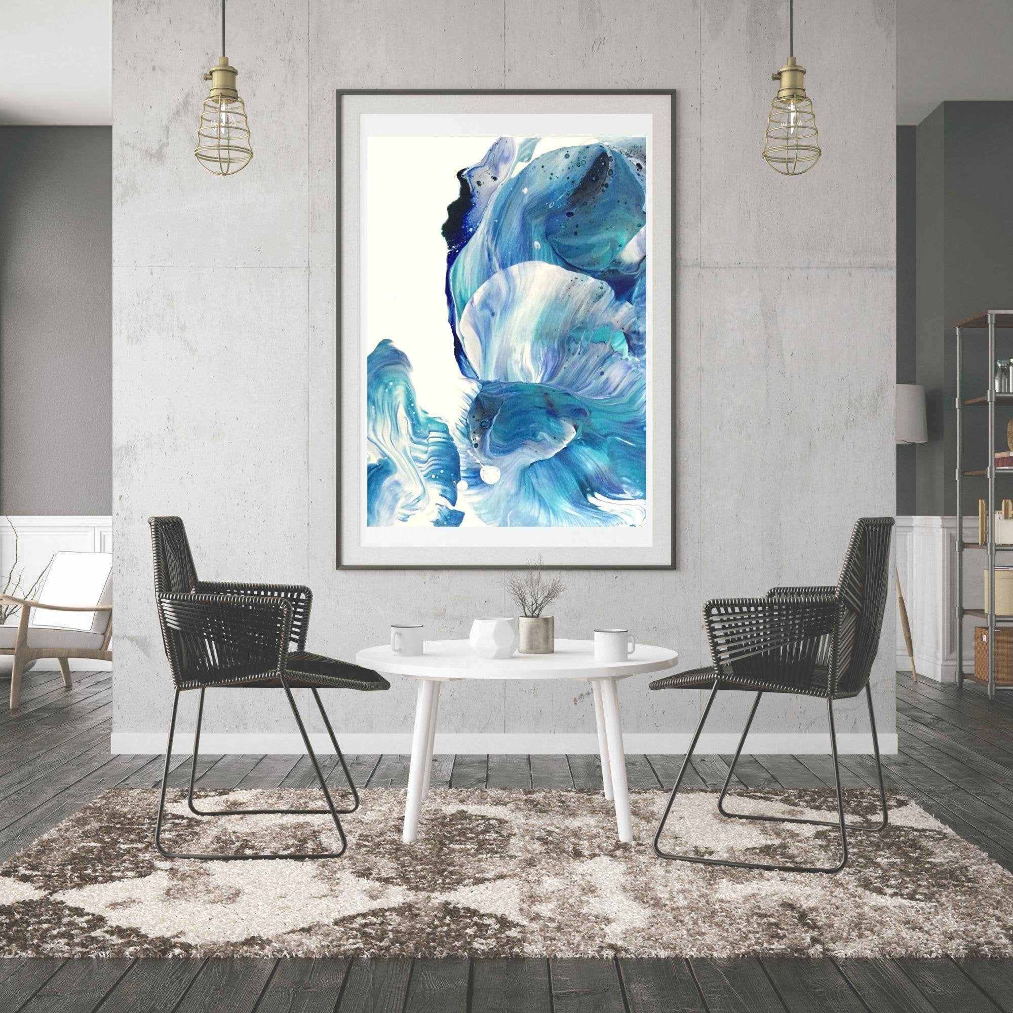 Rebecca Swan Art + Design - Wholesale Art Print - Blue Wave1