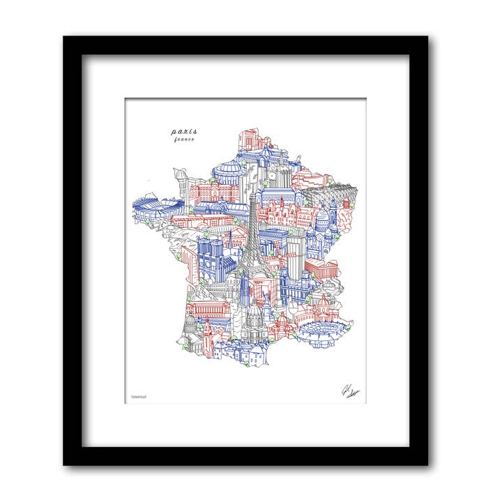 Parijs, Frankrijk, wanddecoratie voor wholesale door Townsville Art