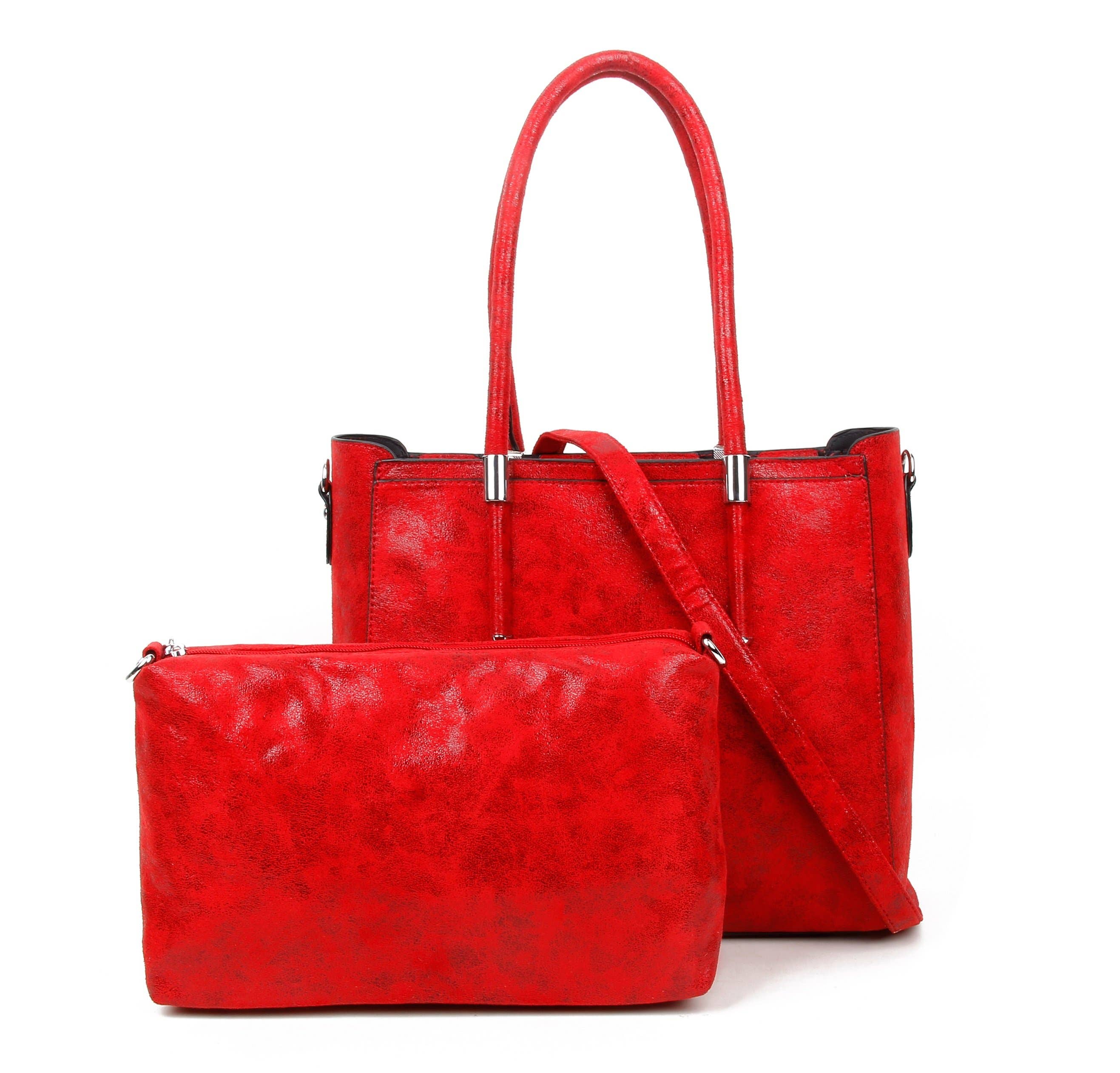 Superbia - Wholesale Top Handle Bag - Women's - Medium Size Metallic  Bag in Bag with Long Strap-70383