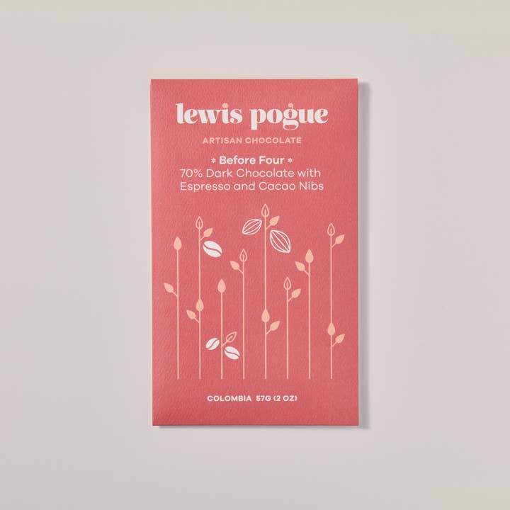 Lewis Pogue - Wholesale Chocolate Bar - Colombia 70% Dark with Espresso and Nibs - Before 41