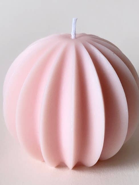 Pink Round Lantern Candle for wholesale by The Ambient Company