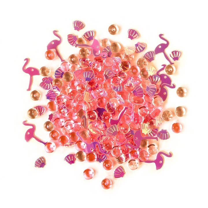 Pretty Flamingo - Shimmerz Craft-versiering voor wholesale door Buttons Galore & More