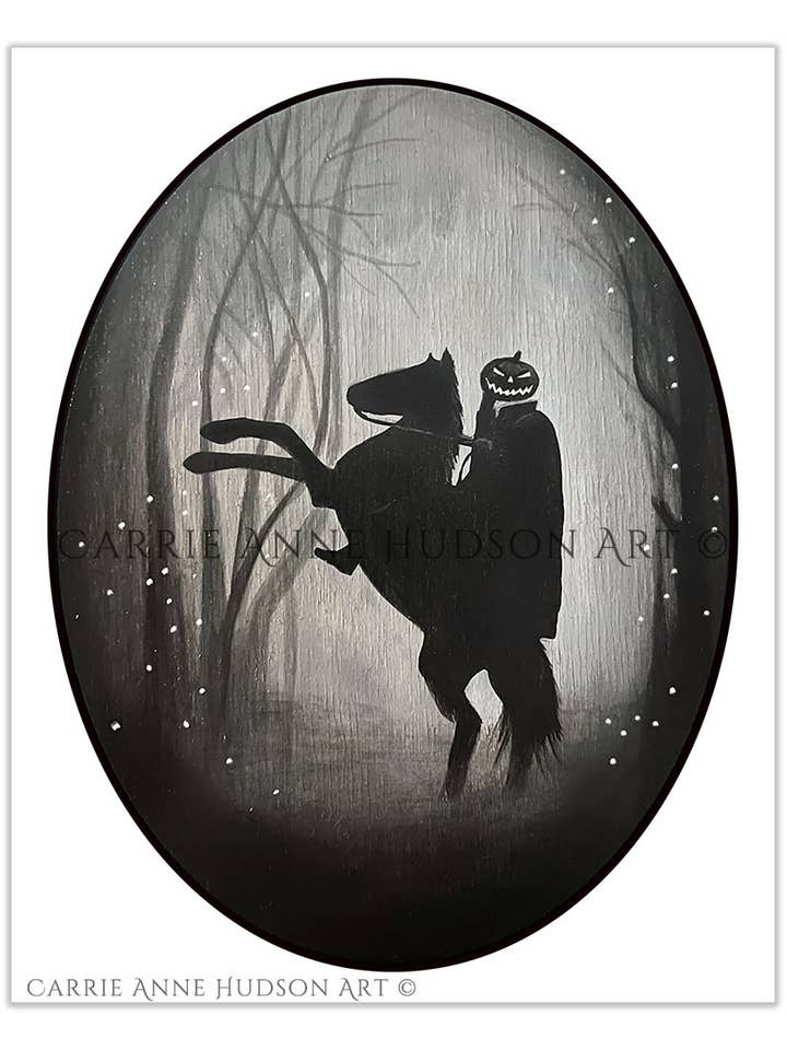 Von Sleepy Hollow inspiriert, gruseliges gotisches Kunstwerk als Kunstdruck für den Großhandel von Carrie Anne Hudson Art
