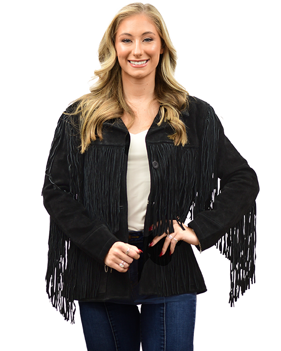 Liberty Wear Apparel - Wholesale Jacket - Women's - 9926 Ladies’ Suede Fringe Jacket4