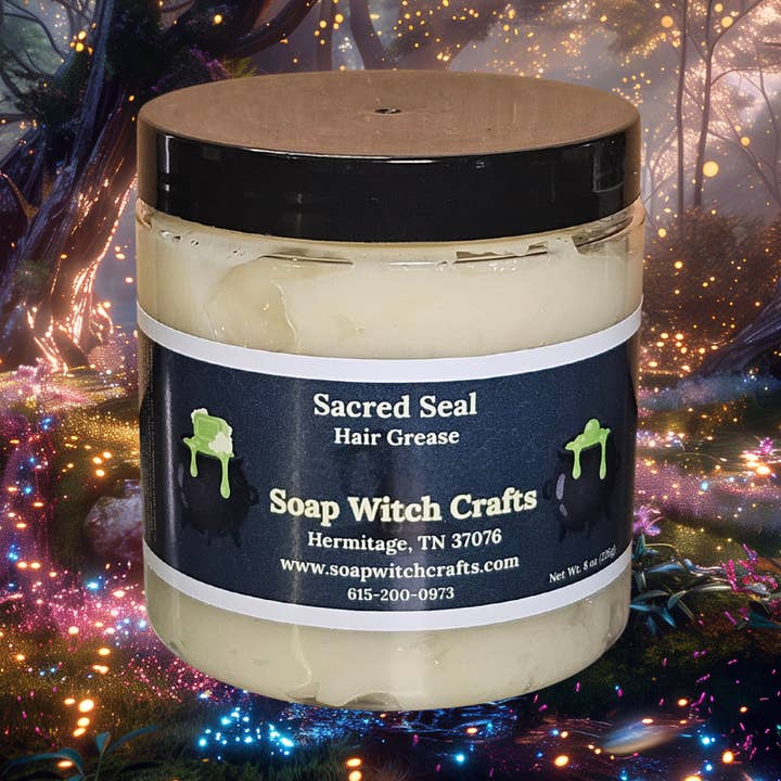Pommade capillaire Sacred Seal – lavande et menthe poivrée pour la vente par Soap Witch Crafts