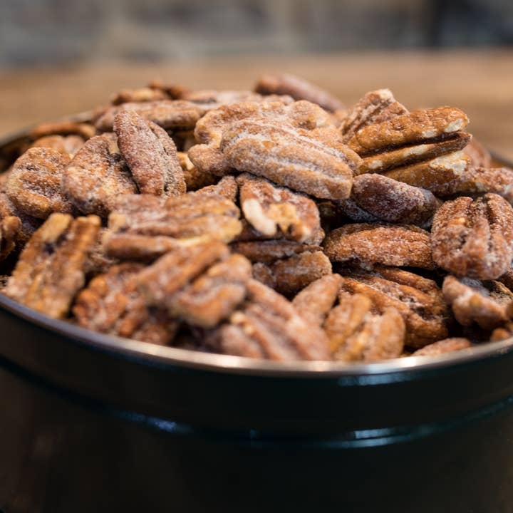 Pumpkin Spiced Pecans - 25 lb Bulk Case for wholesale by Oliver Pecan Co.