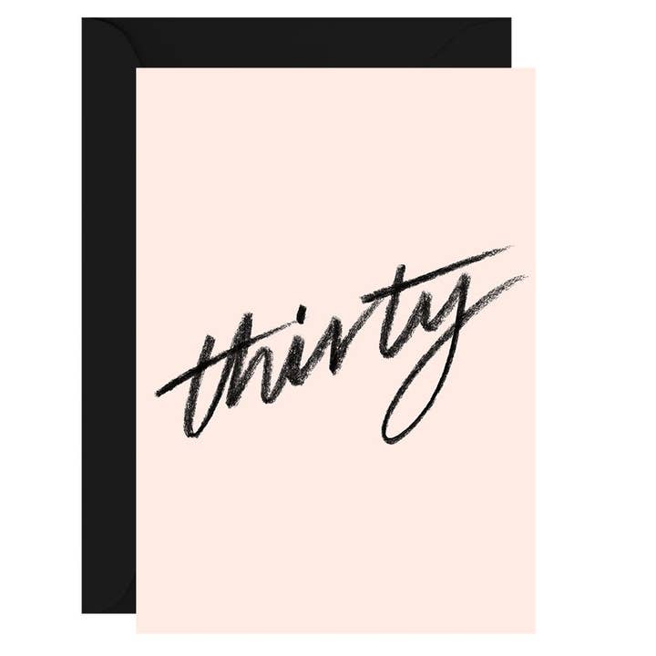 Carte de vœux Trente Blush pour la vente par GALINA DIXON