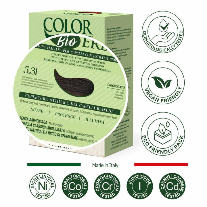 COLOR ERBE - Wholesale Hair Dye - Color Erbe Estr. Dye Organic Chocolate (5.31) - Made in Italy1