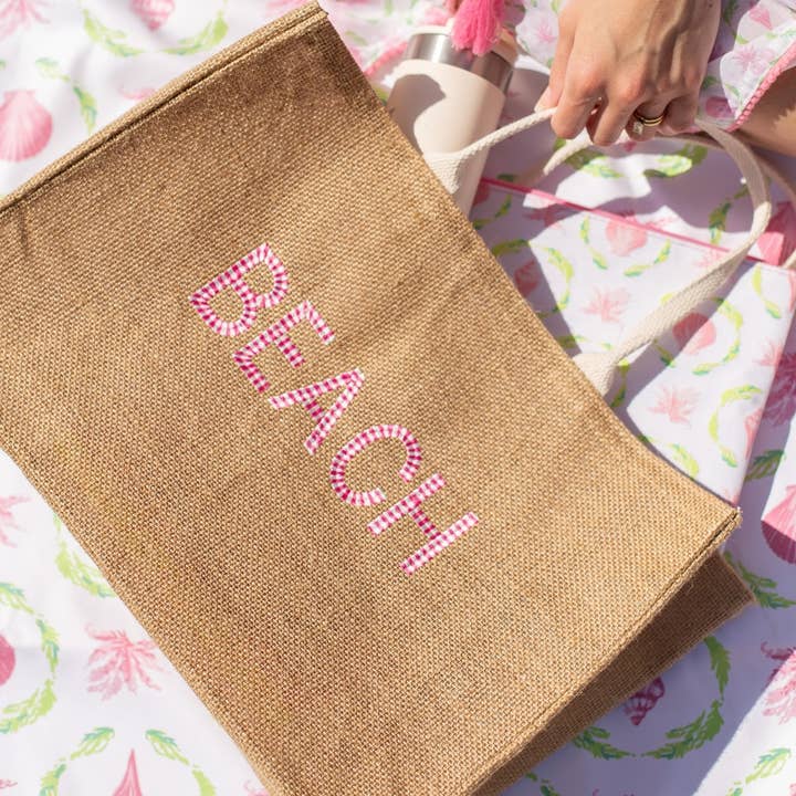 The Royal Standard – wholesale Beach towel – Brighton Terrace Beach Towel Pink Lilly/Lime 34x702