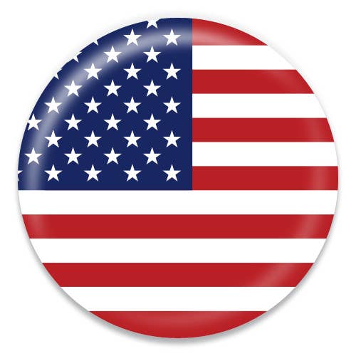 ChattySnaps - Wholesale Lapel Pin/Button - American Flag