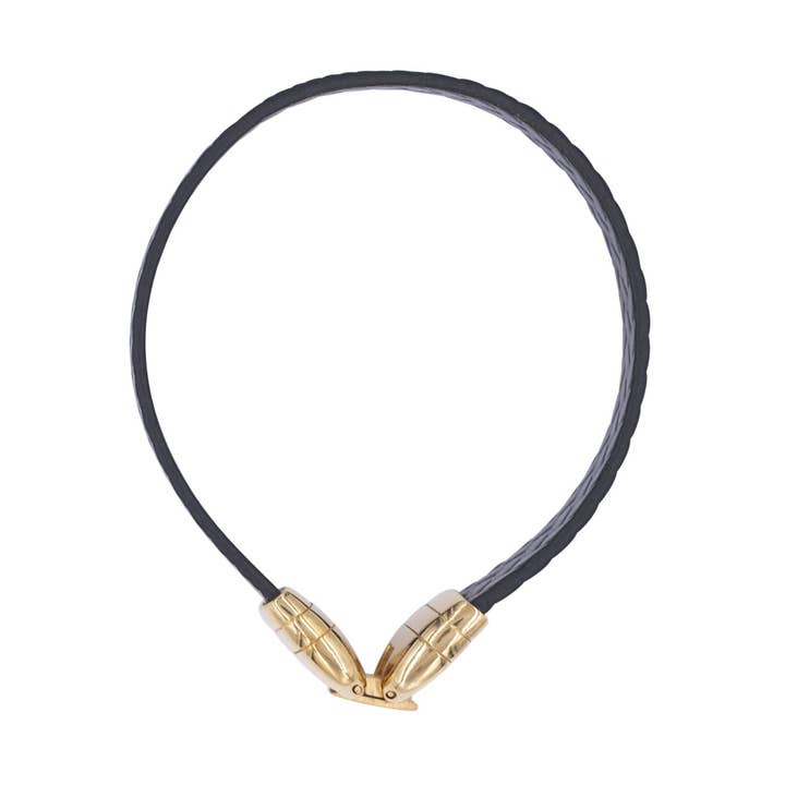 pulseira de couro com fecho de aço inoxidável por atacado de Bodywings