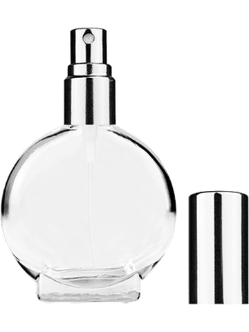 Best Bottles - Wholesale Perfume/Eau de Toilette - Clear Circle Glass Bottle - 15ml (Multiple Spray Colors)15
