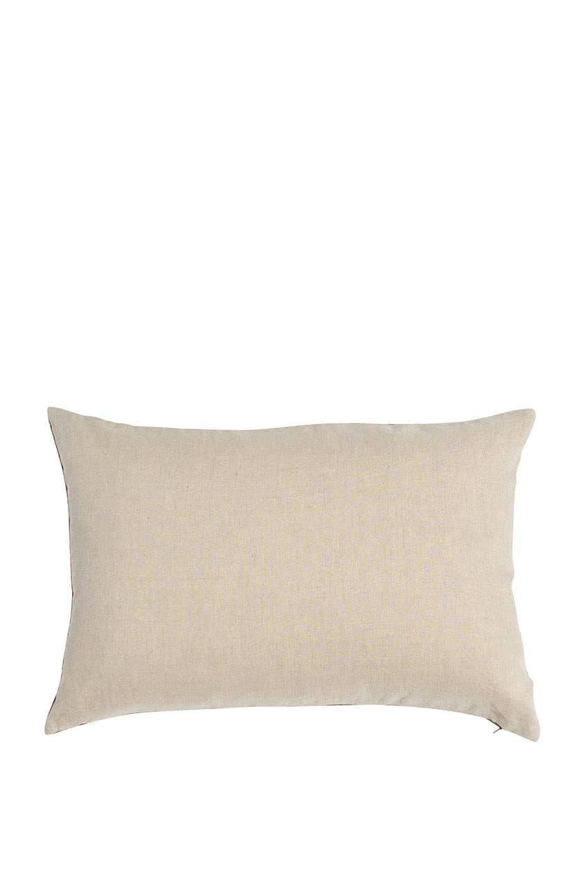 Niki Jones - Vente Coussin lombaire - Housse de coussin rectangulaire en lin velours10