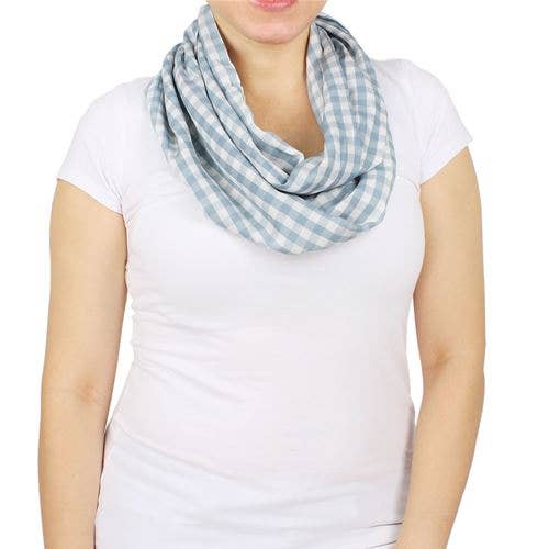 Gingham Check Infinity for wholesale by Baked Beads