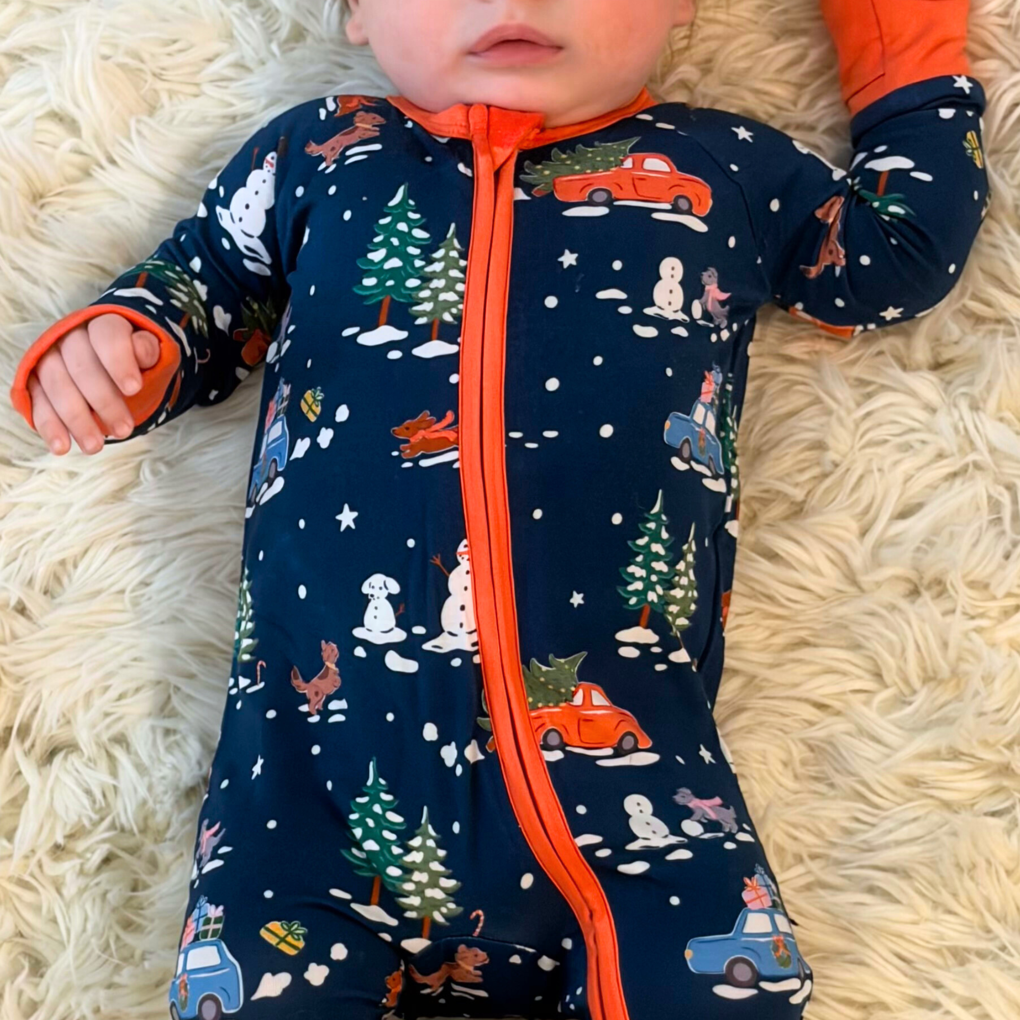 Kiki + Lulu - Wholesale Jumpsuit - Baby - Snow Much Fun Convertible Footies1