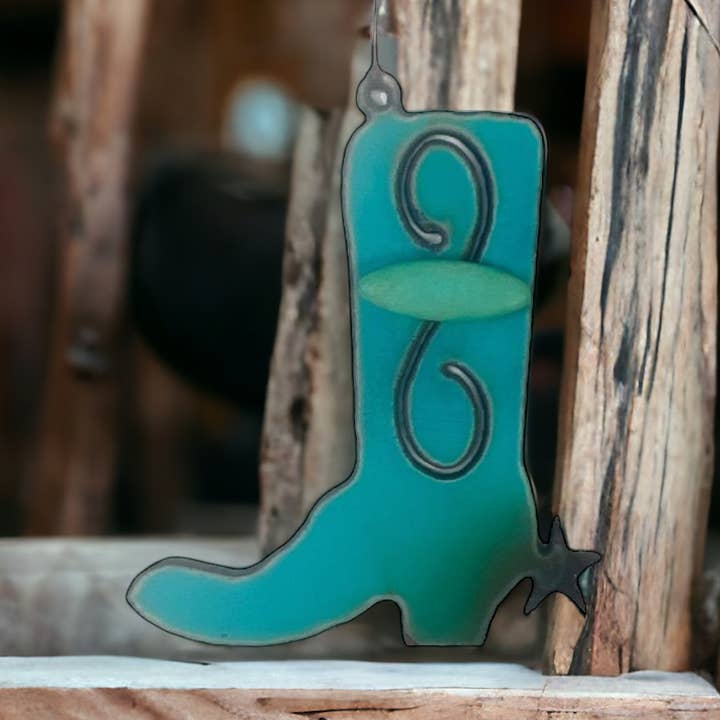 Stiefelverzierung Souvenirs Türkis Urlaub Western Oklahoma für den Großhandel von Iron Jewel