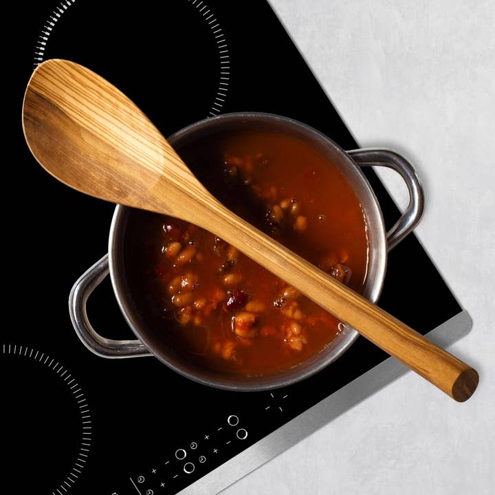 Totally Bamboo - Wholesale Kitchen Spoon - Rock & Branch® Olive Wood Cooking Spoon, Safe for Nonstick