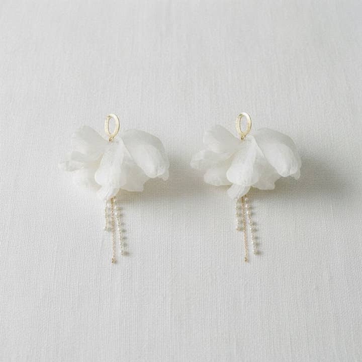 Elegant Flowing Tassel Drop Earrings for wholesale by Ellemadera