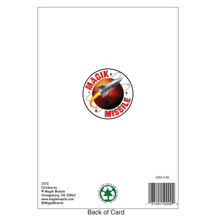 Magik Missile – wholesale Födelsedagskort – ”Something Super Outdoorsy” - Födelsedagskort1