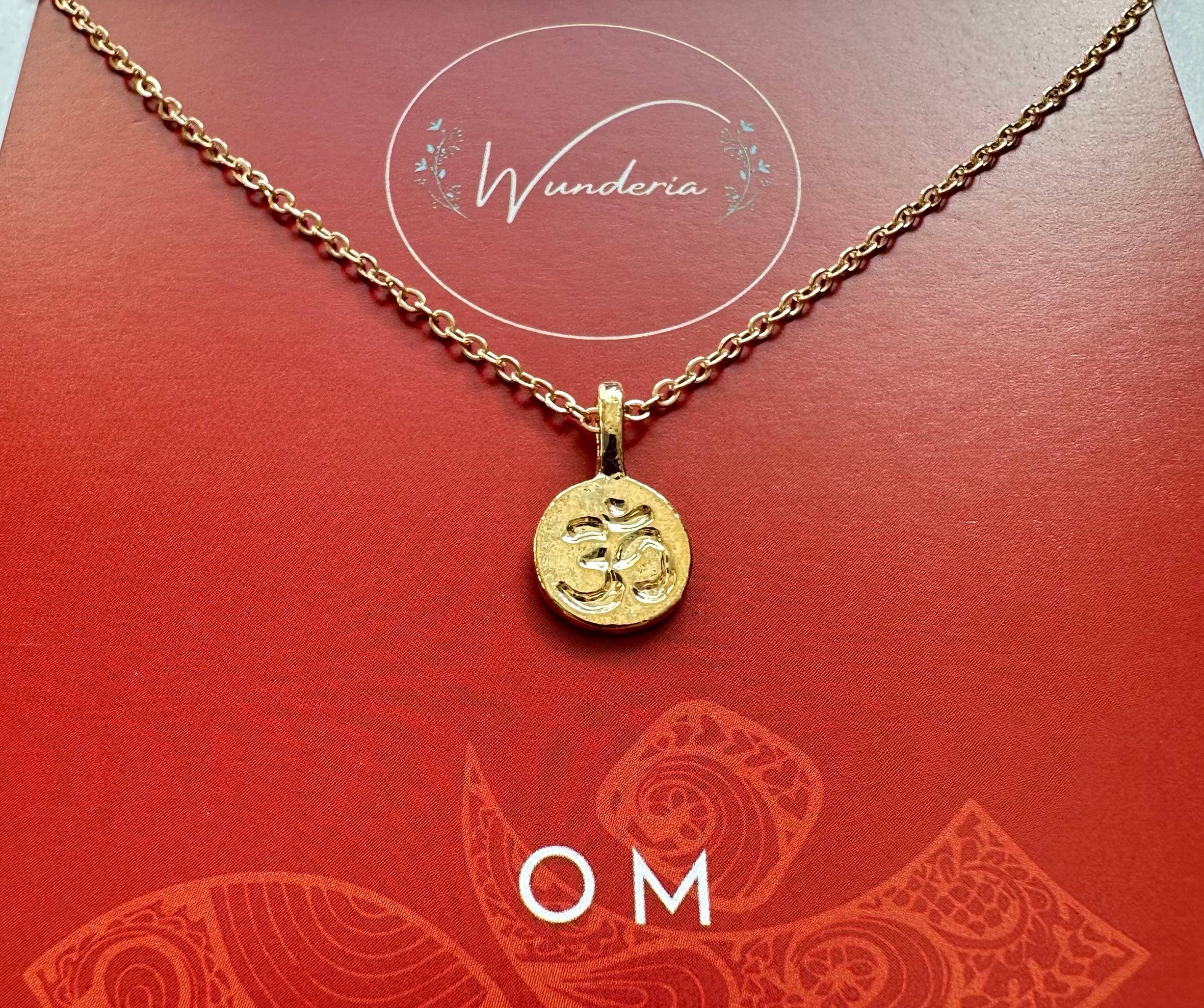 Wunderia - Wholesale Pendant/Charm Necklace - Om Mantra Yoga Fashion Jewelry Necklace1
