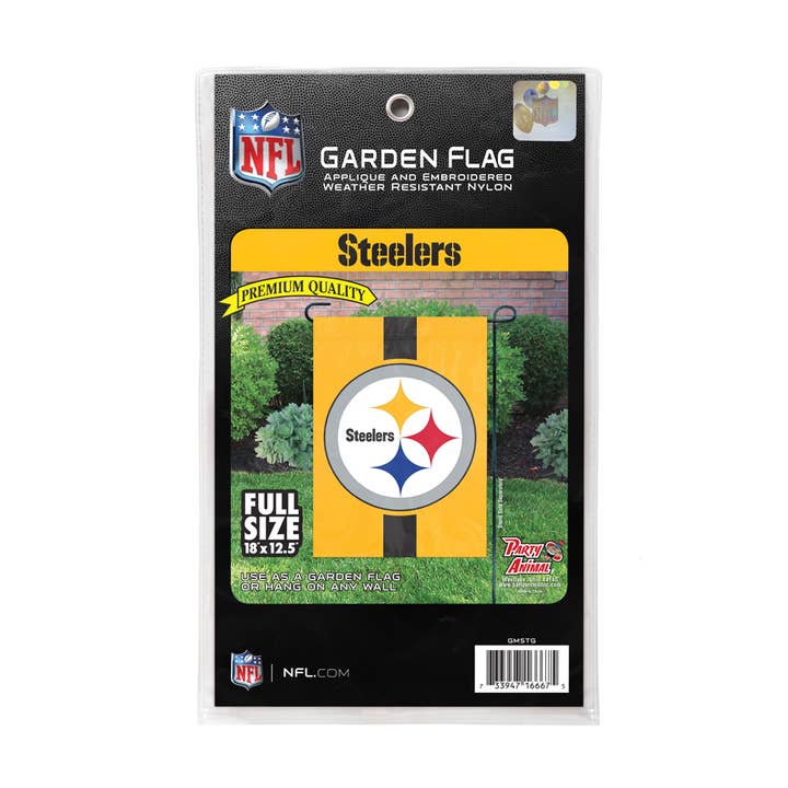 Party Animal, Inc. - Wholesale Flag - Pittsburgh Steelers Premium Garden Flag 2