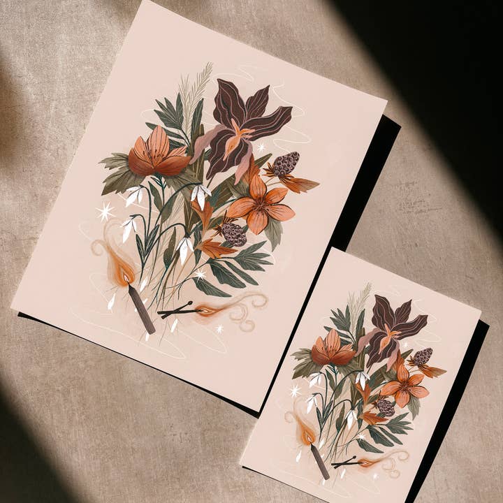 Lantern Print Co. - Wholesale Art Print - Art Print: Witch's Bouquet; 5x7, 8x10, 4x6