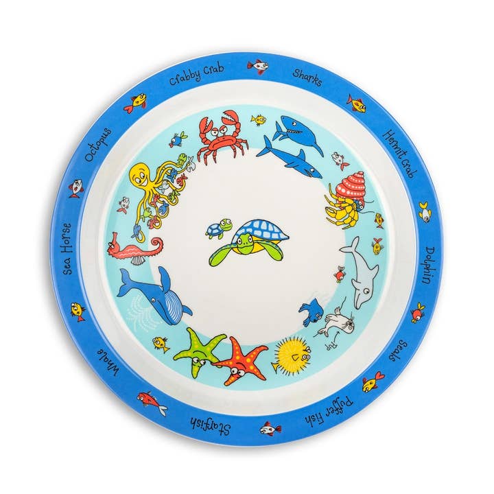 Tyrrell Katz - Wholesale Dinner Plate - Kids & Baby - Kids Ocean Melamine Plate