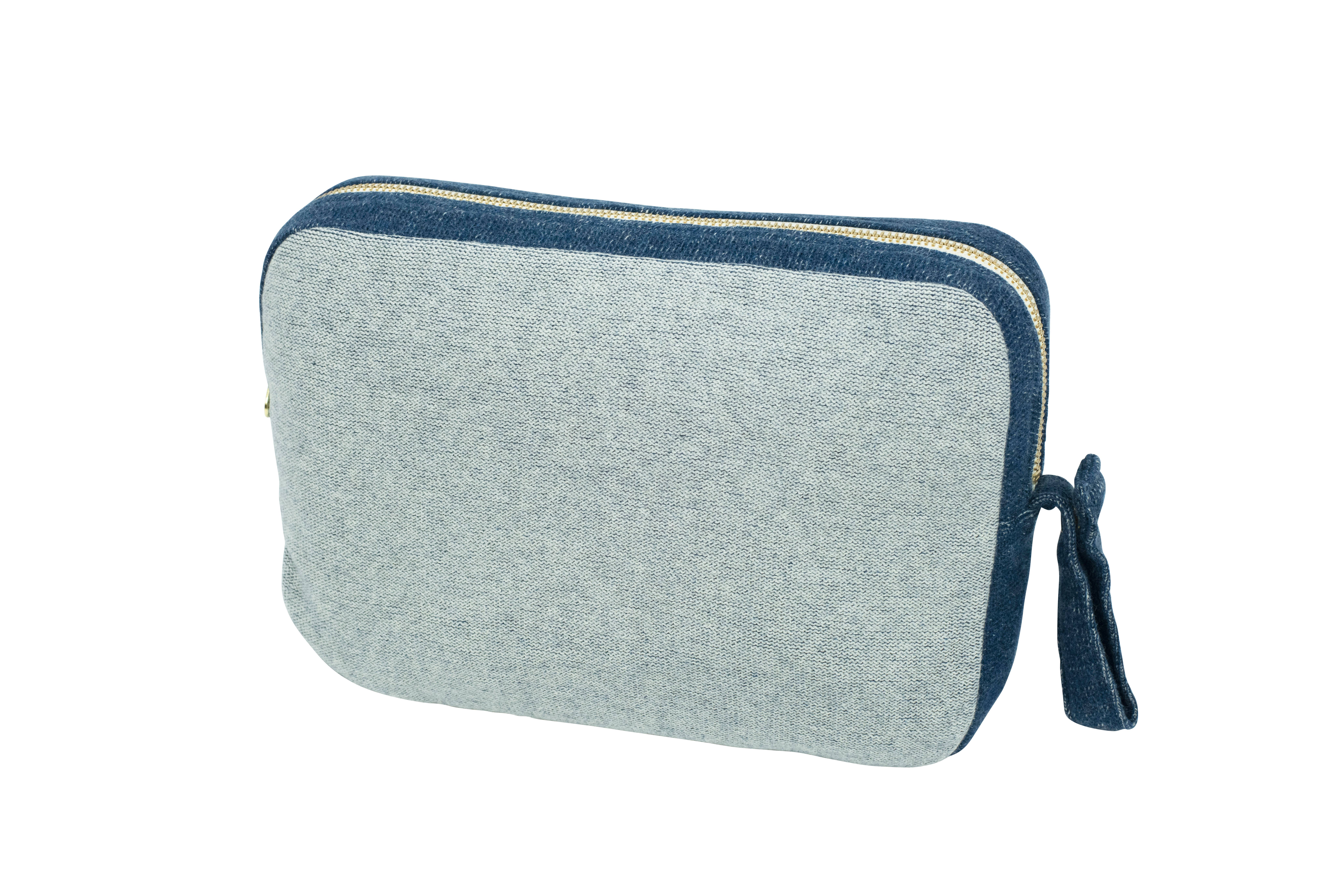 Pink Lemonade – wholesale Travel blanket – Reversible Solid - Navy/Vanilla3