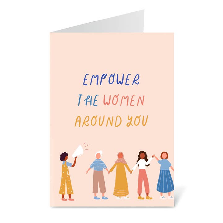 Empower the Women Around You Greetings Card, New Chapter, We for wholesale by Flourish Paperworks