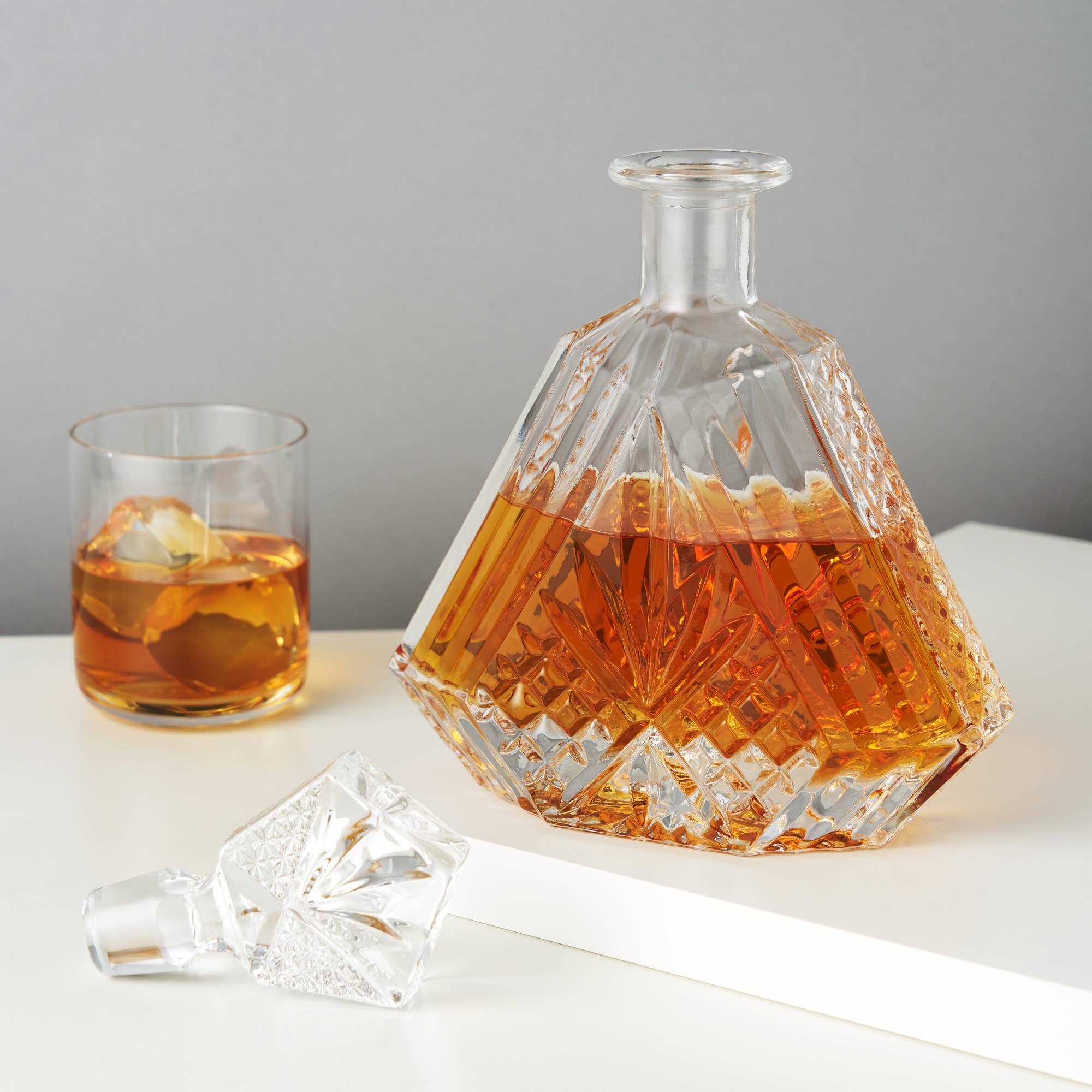 Viski - Vente Carafe - Carafe à whisky en cristal taillé irlandais de style vintage Admiral™4