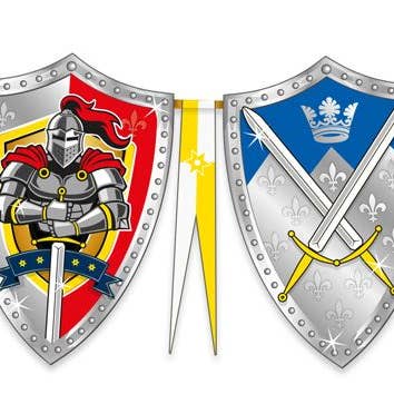 Mittelalterliche Wimpelkette mit Ritterschild, 6 m für den Großhandel von Folat