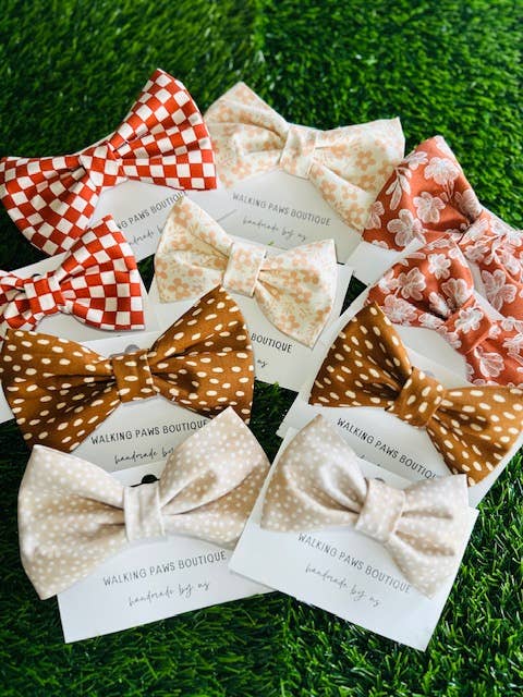 Walking Paws Boutique - Wholesale Pet Bow Tie - Dog - assortment of fall/winter bowtie attachable to dog collars2