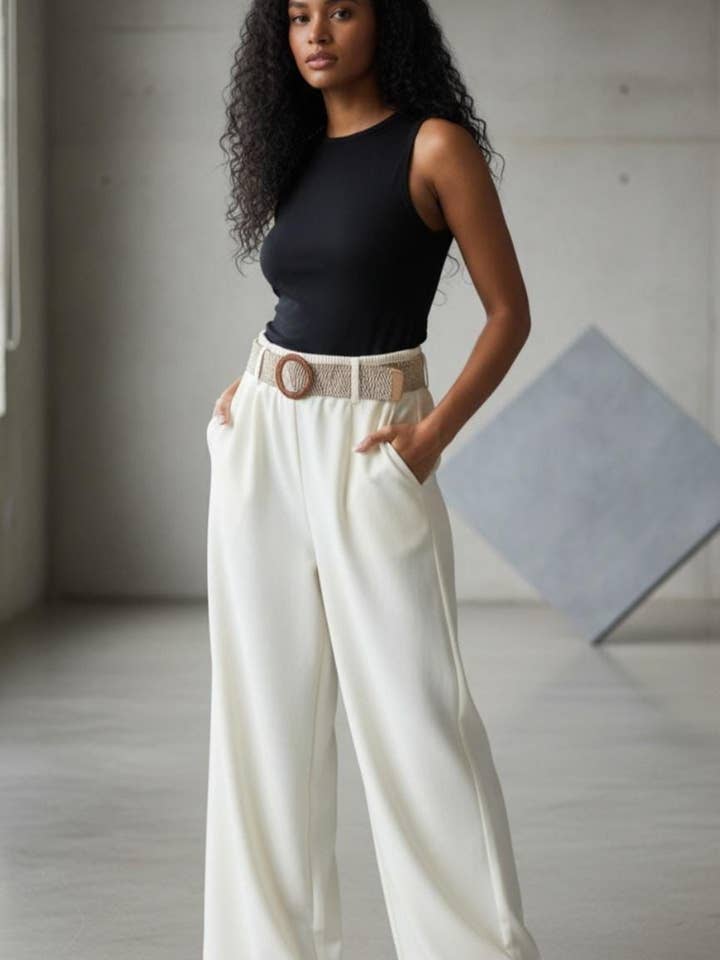 Scuba Deluxe Wide Leg Trouser for wholesale by Obsession