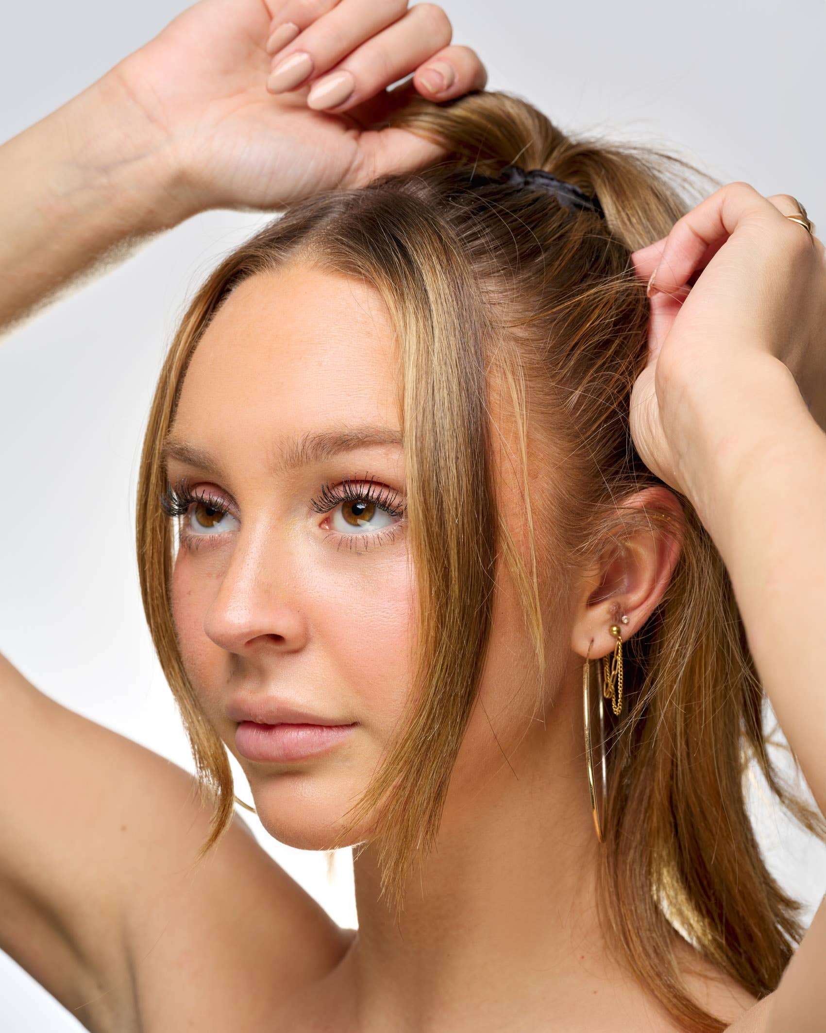 Soinvogue – wholesale Hair tie – Brushworks Skinny Satin Scrunchies - 6 Pack9