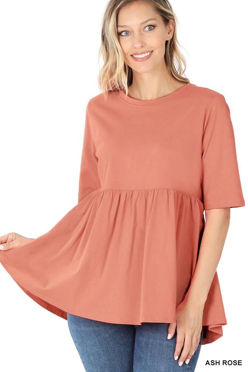 42POPS - Vendita all'ingrosso Tunica - Donna - ",,..._ Tunica in Cotone con Arricciatura a Vita Impero19