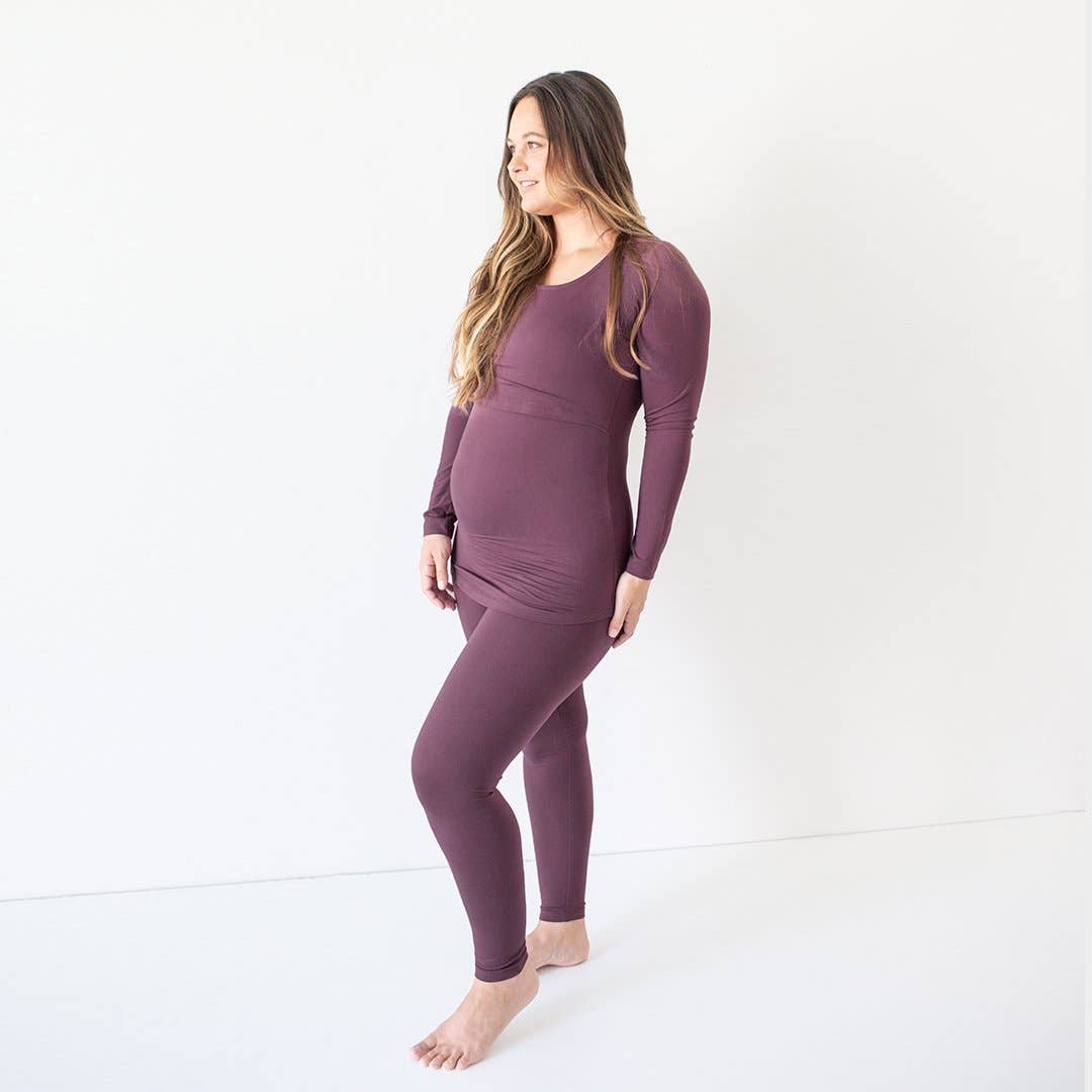Kindred Bravely - Wholesale Sleepwear Set - Women's - Jane Long Sleeve Nursing Pajama Set - Top & Bottom2
