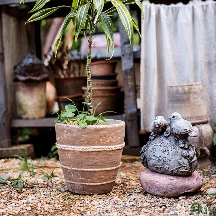 Rustic Reach - Vente Pot - Jardinière en terre cuite rouge Tasha9