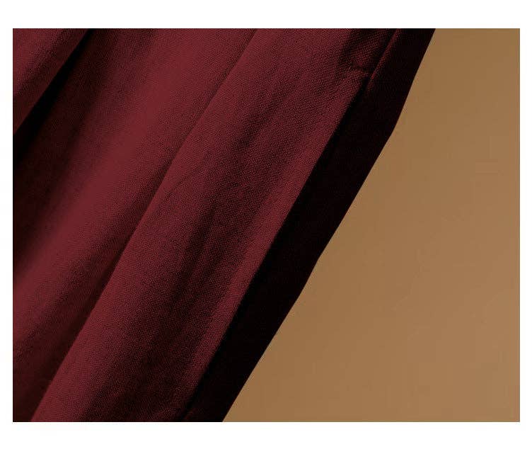 Chicto - Vente Pantalon – femme - Culottes larges raccourcies en coton et lin9