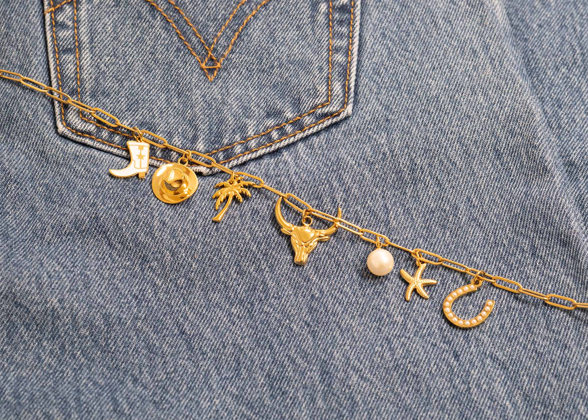 WJW - Vendita all'ingrosso Ciondolo/pendente - Ciondolo a forma di toro in acciaio inossidabile PVD oro 18 carati25