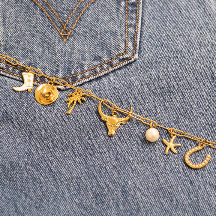 WJW - Vendita all'ingrosso Ciondolo/pendente - Ciondolo a forma di toro in acciaio inossidabile PVD oro 18 carati25